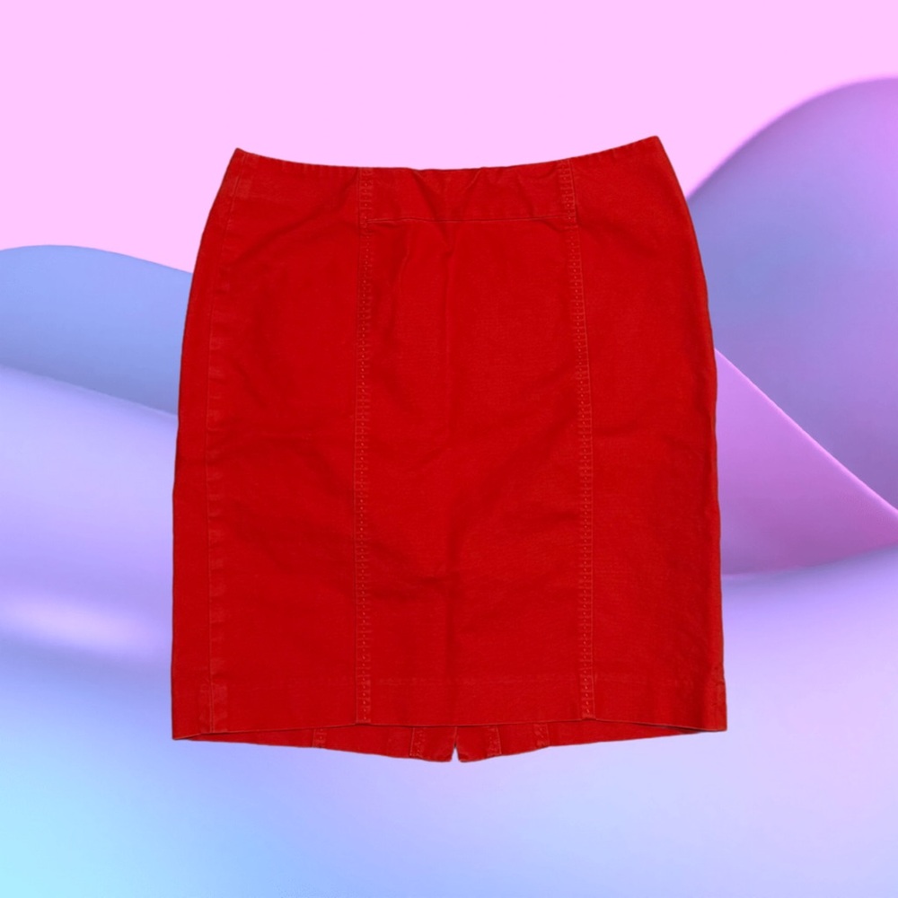 The Loft red skirt, size 6.